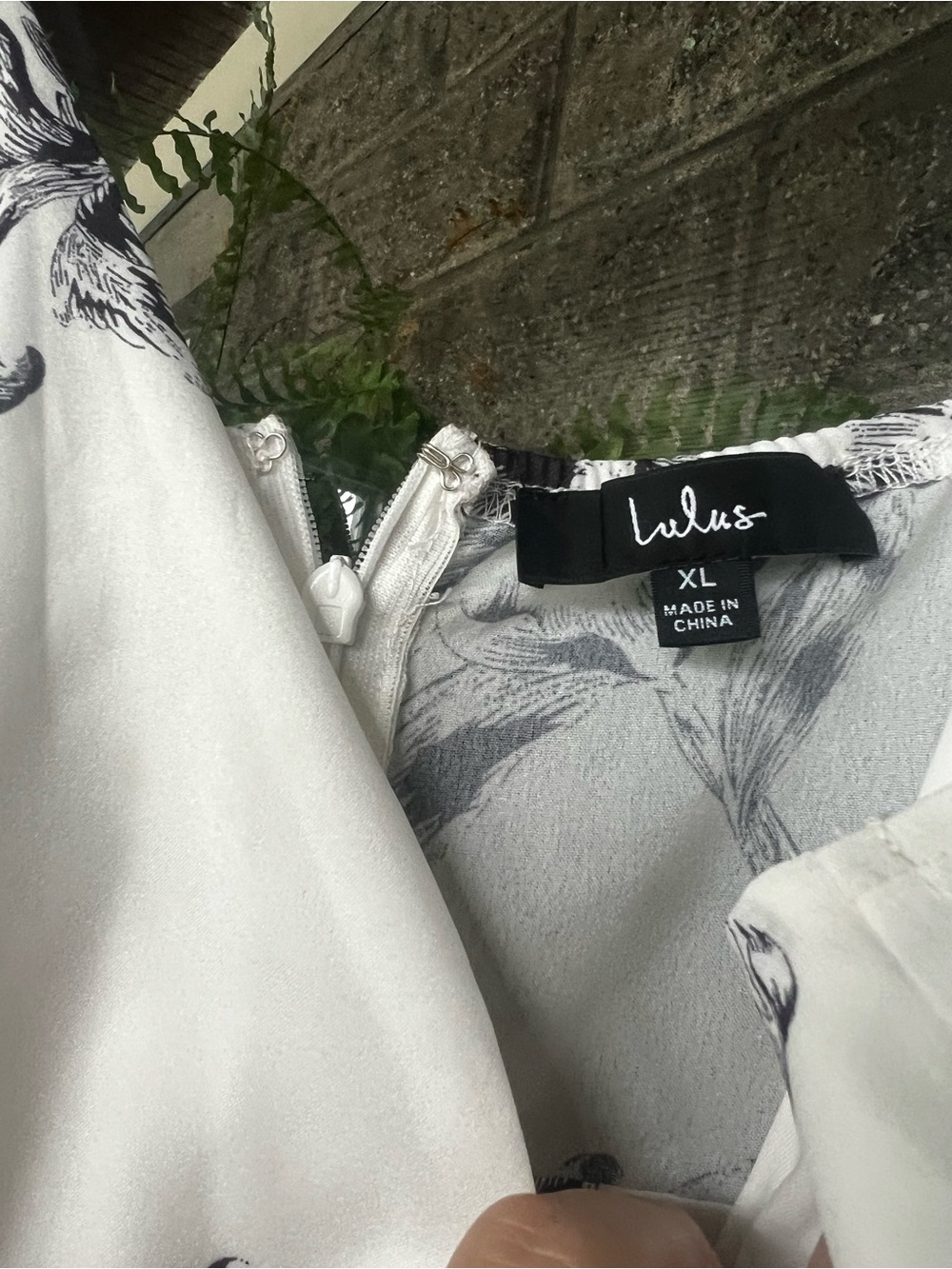 Lulu's White & Black Floral High-Low Ruffle Dress - Picture 7 of 8